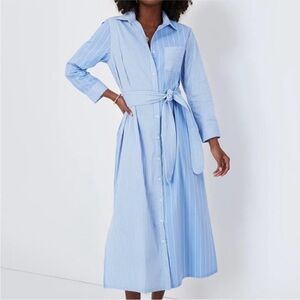 Tuckernuck Blue Stripe Chessie Shirt dress sz L